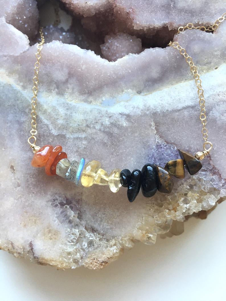 Leo Zodiac Sign Crystal Necklace - July & August Birthday Gift, Zodiac Jewelry for Women, Healing Crystal Pendant for Astrology Lovers | Perfect for Daily Wear, Spiritual Healing & Special Occasions