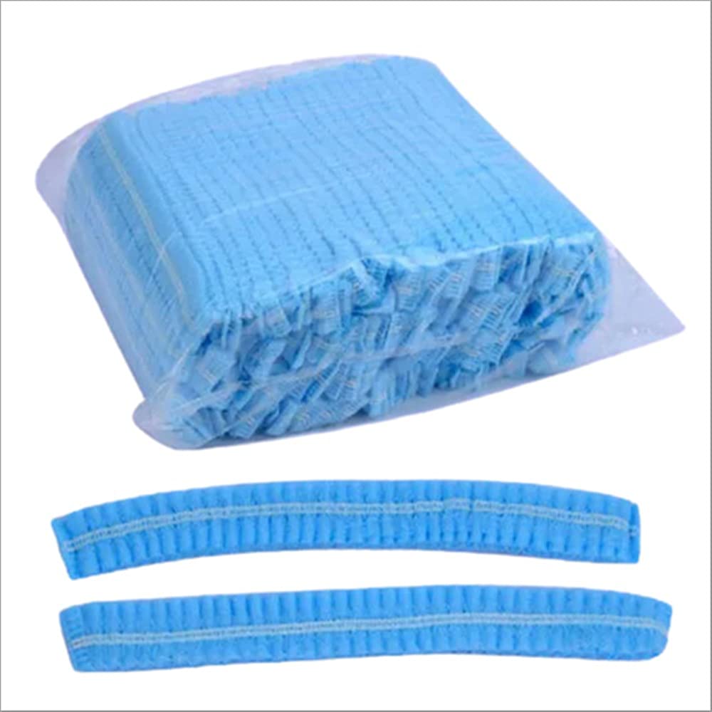 50 Pack Stretchable Disposable Non-Woven Hair Caps for Cooking, Food Service & Hygiene Protection - Perfect for Restaurants, Hospitals & Home Use