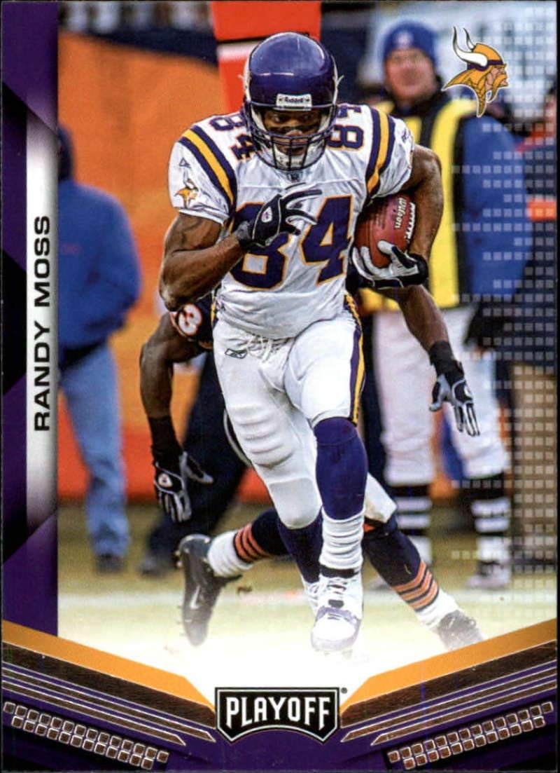 2019 Panini NFL Playoff Football Trading Card #194 Randy Moss Minnesota Vikings - Collectible Sports Memorabilia for Fans and Card Enthusiasts
