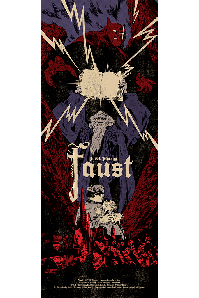 Black Dragon Press x Mondo #21: Faust Variant Poster - Limited Edition Art Print for Movie Lovers & Home Decor