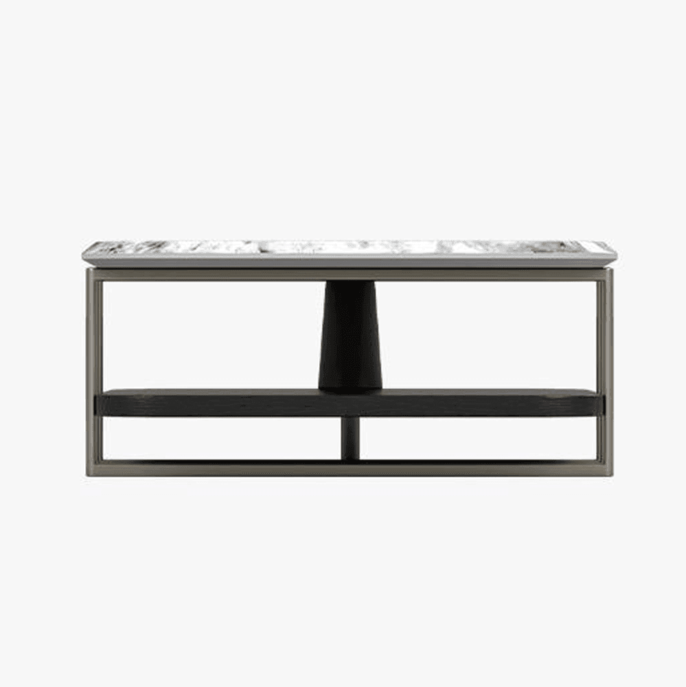 Jordan Nesting Coffee Table with Crystal Tech Stone Top - Modern Living Room Furniture Set for Small Spaces, Home Decor, and Office Use