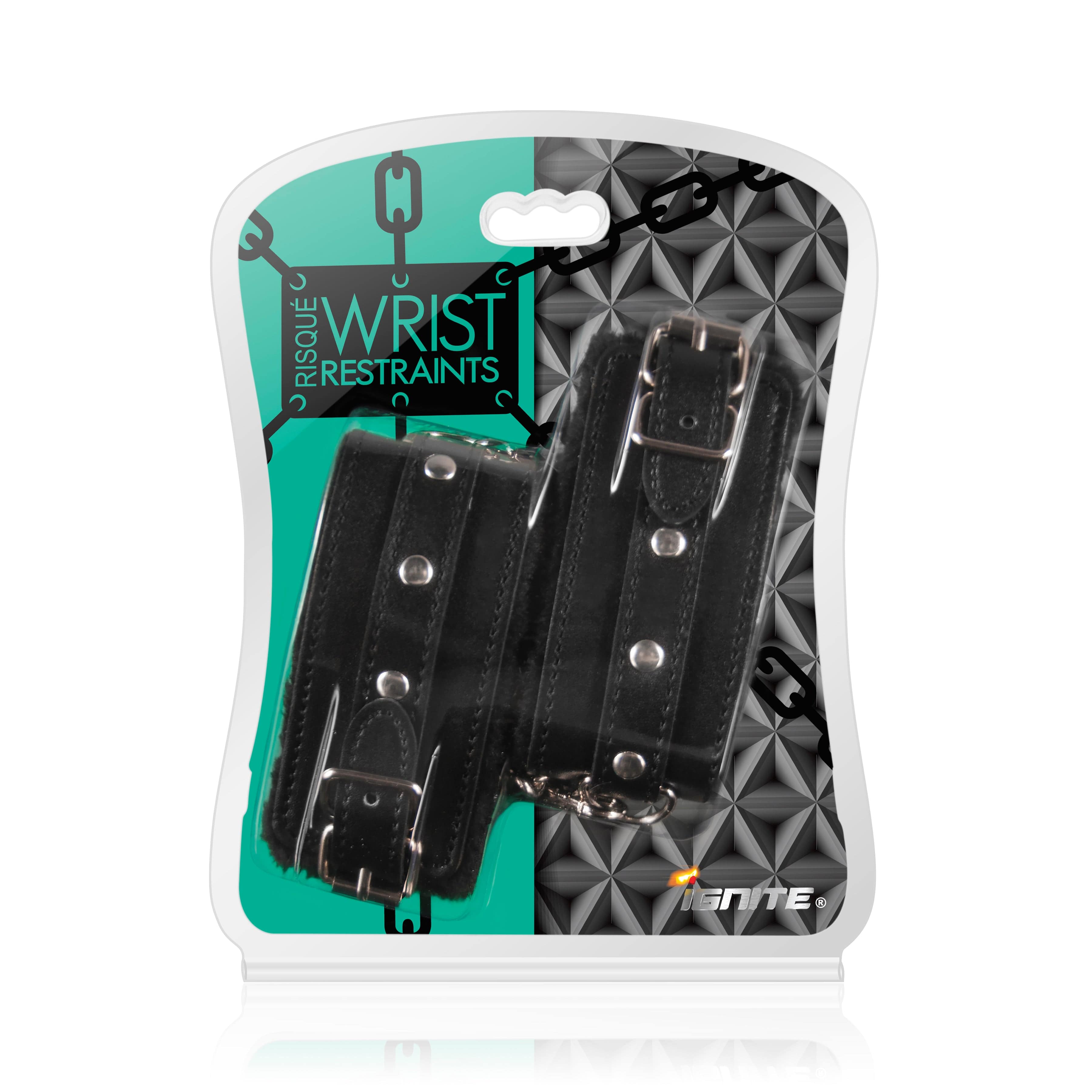 Premium Black RISQUE Wrist Restraints - Adjustable Bondage Cuffs for Adults, BDSM, Role Play & Sensual Exploration - Perfect for Bedroom Fun, Couples Play & Spicing Up Your Intimate Moments