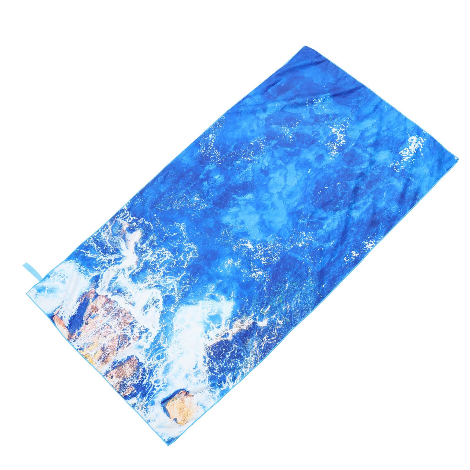MagicLulu Microfiber Beach Towel - Ocean Seaside Pattern, Quick Dry & Super Absorbent for Swimming, Pool, Travel & Camping | Perfect for Beach, Shoreline & Outdoor Activities