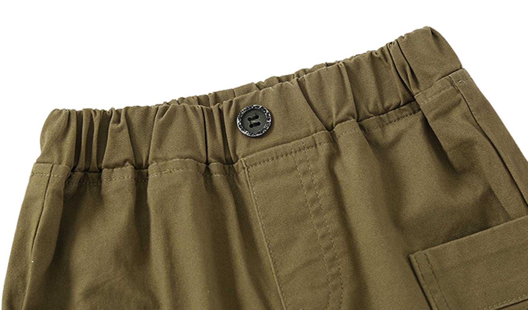 DINGDONG'S CLOSET Boys' Cargo Shorts for Toddlers - Comfortable & Durable Kids' Summer Shorts with Pockets - Perfect for Outdoor Play, School & Casual Wear