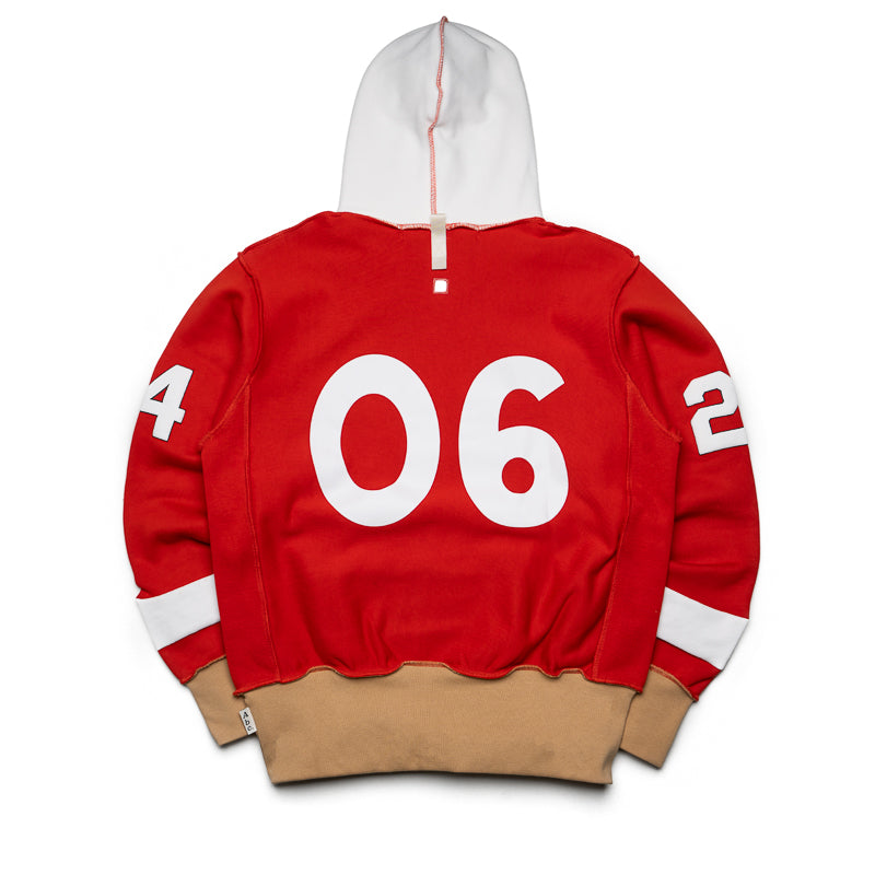 Advisory Board Crystals Birthstone Hoodie #06 - Red/Brown | Zodiac & Spiritual Comfort Wear for Meditation & Relaxation