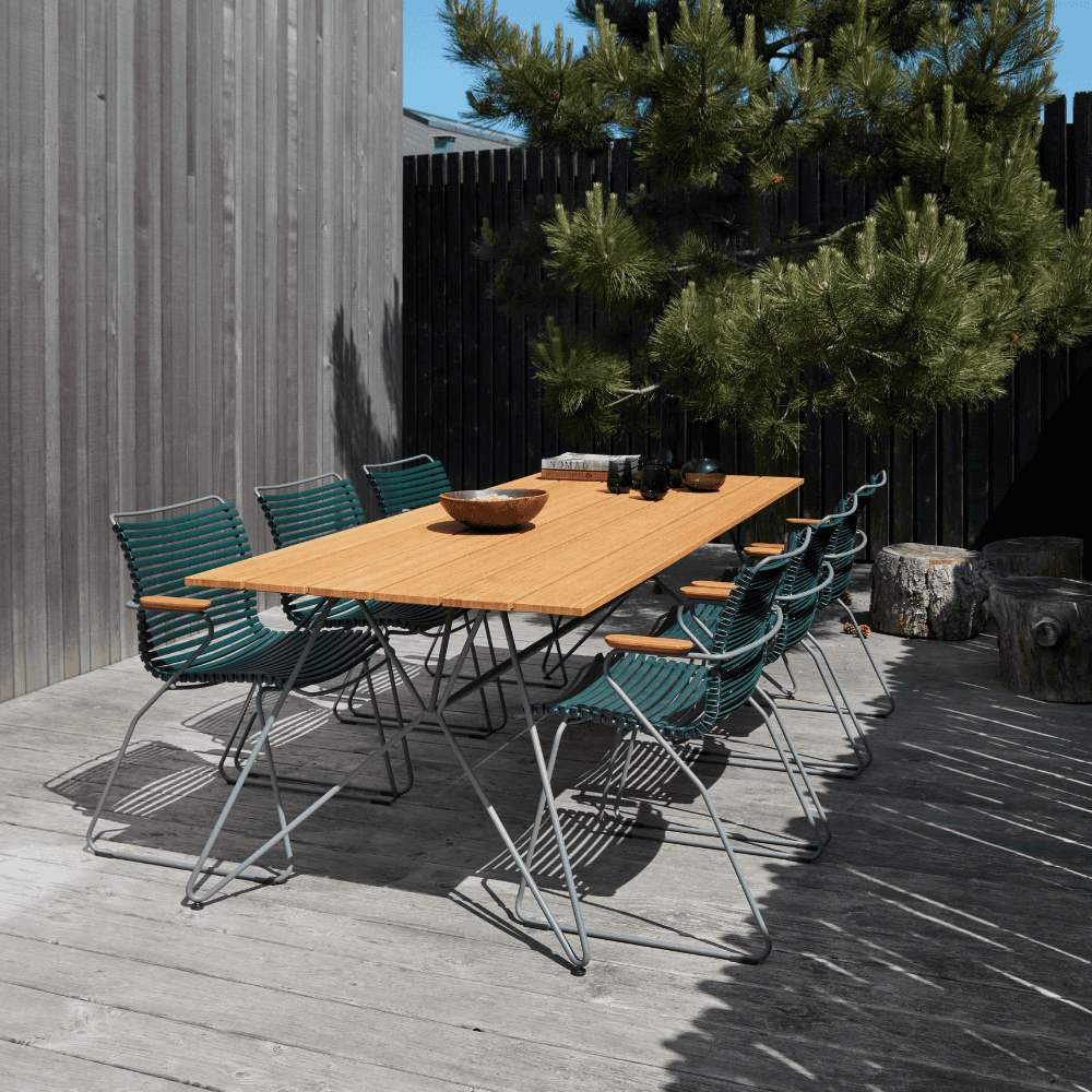 CLICK Outdoor Dining Armchair - Weather-Resistant Patio Chair for Garden, Poolside & Restaurant Use - Comfortable Aluminum Bistro Seating with Cushion Option