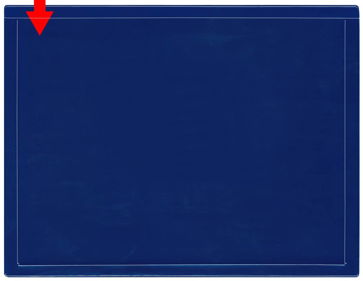 StoreSMART Blue Magnetic Document Holders - 100-Pack Window Frame Style Letter Size (8.5