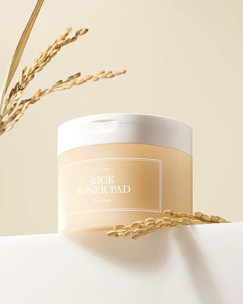 I'm From Rice Toner Pads - Korean Skincare for Hydration & Brightening | Perfect for Daily Exfoliation & Pore Care