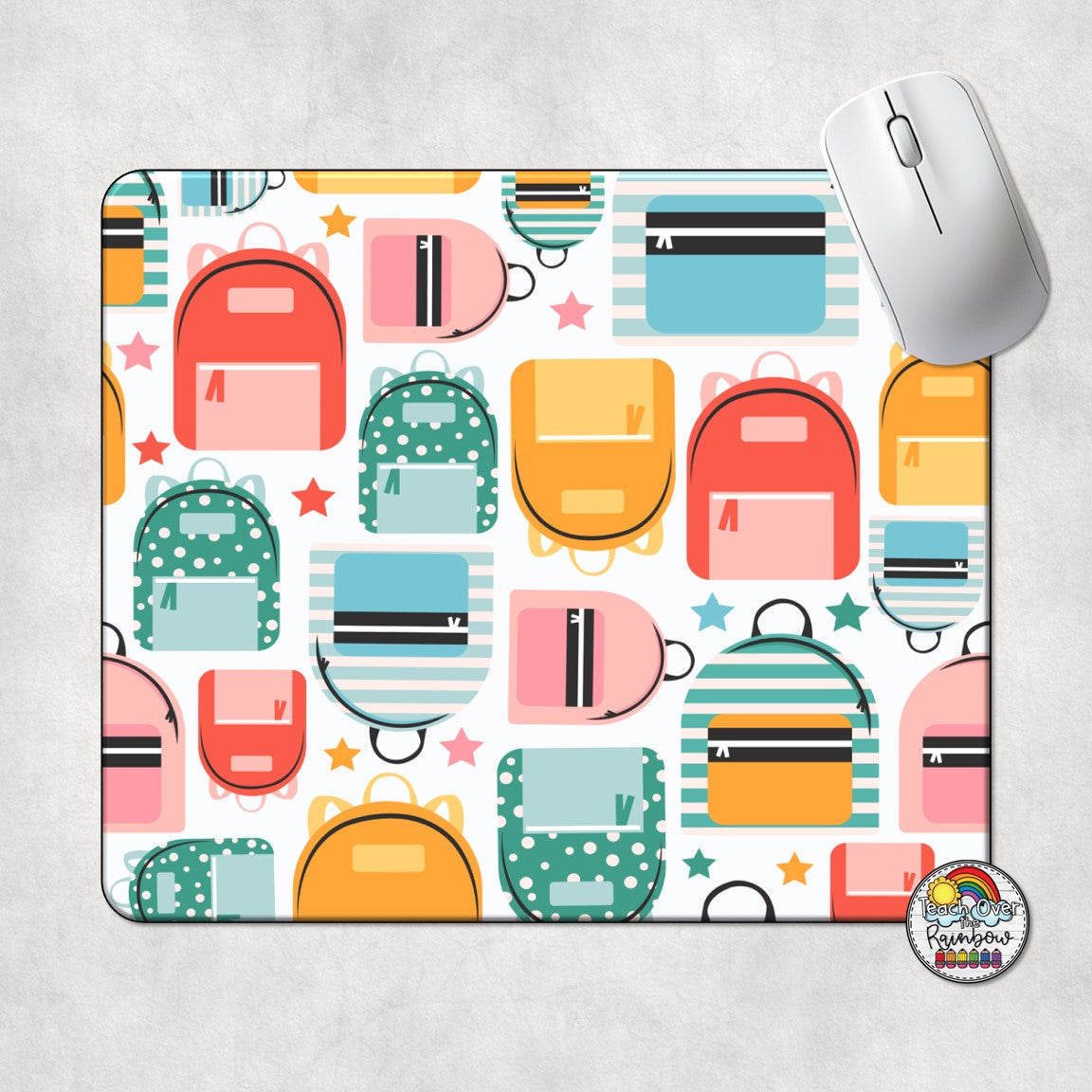 Premium Coral Design Backpack & Mouse Pad Set - Stylish Laptop Accessories for Work, Gaming & Travel | Ergonomic Mouse Pad & Durable Backpack for Office, School & Commuting