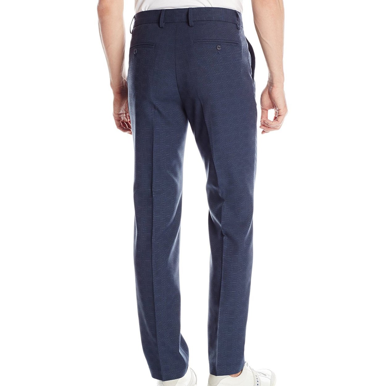 Greg Norman Collection Men's Glen Plaid Dress Pants - Classic Fit, Comfortable & Stylish for Golf, Office & Business Casual Wear
