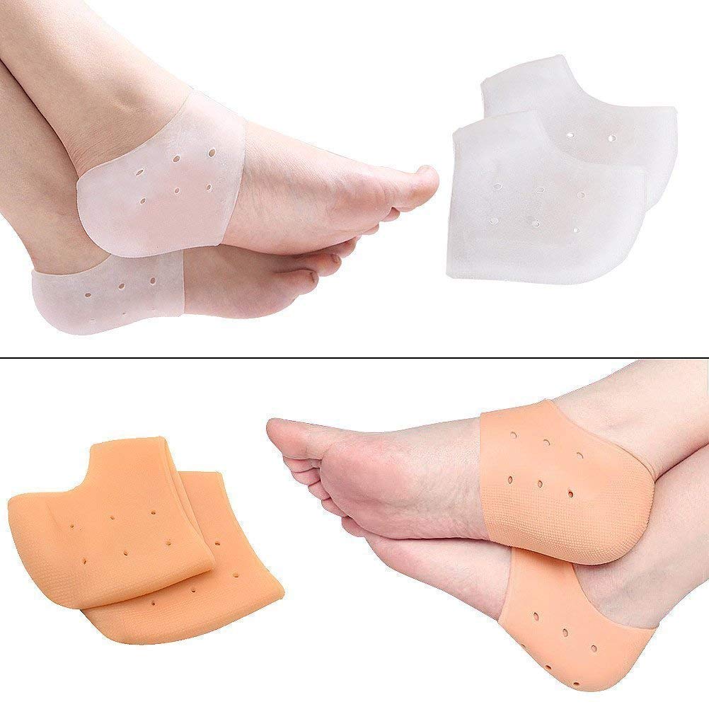 Nirvik Gel Heel Socks for Swollen Feet & Pain Relief - Moisturizing Cracked Heel Repair Cream - Unisex Foot Care & Ankle Support Gel Pads - Perfect for Daily Comfort, Running & Post-Surgery Recovery