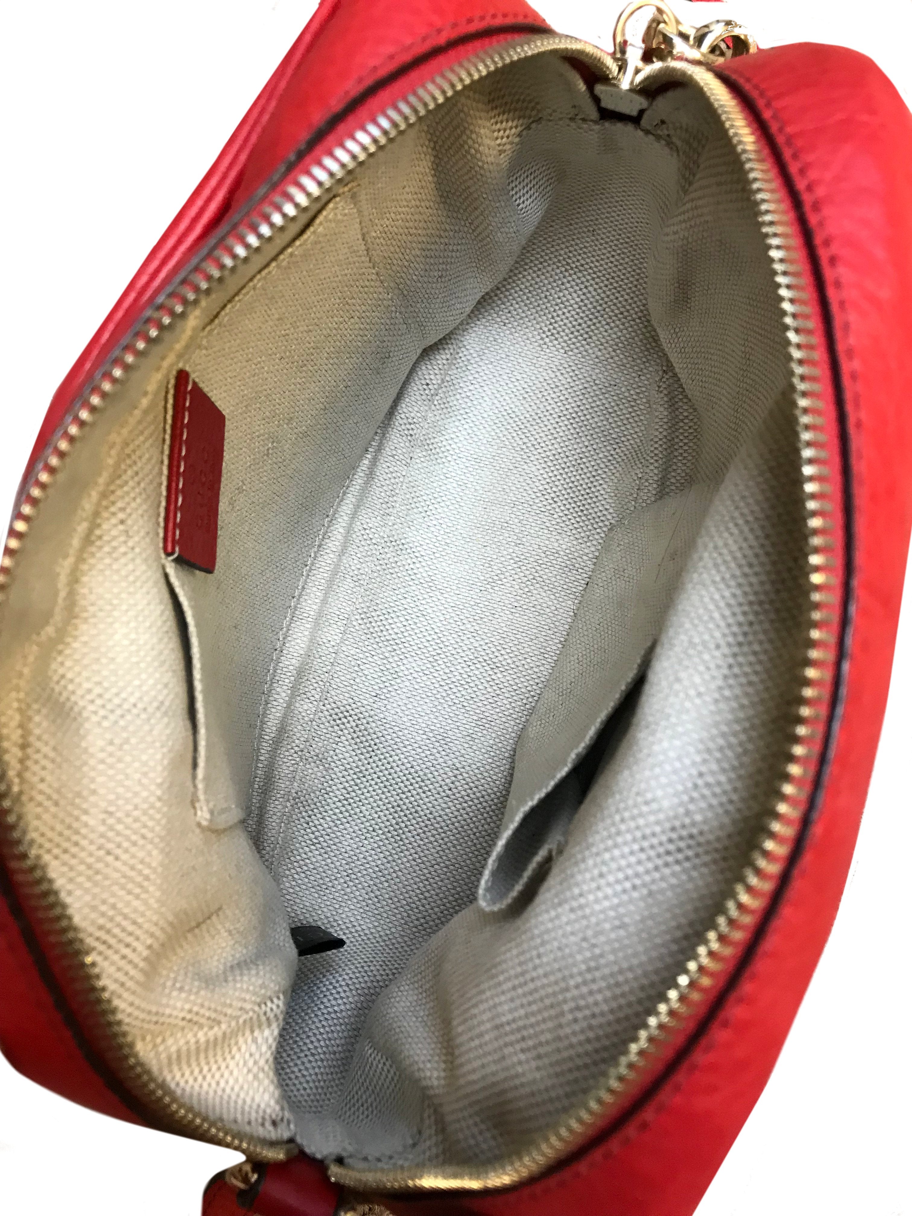 Authentic Gucci Soho Disco Leather Crossbody Bag for Women - Luxury Designer Handbag Perfect for Work, Travel & Night Out