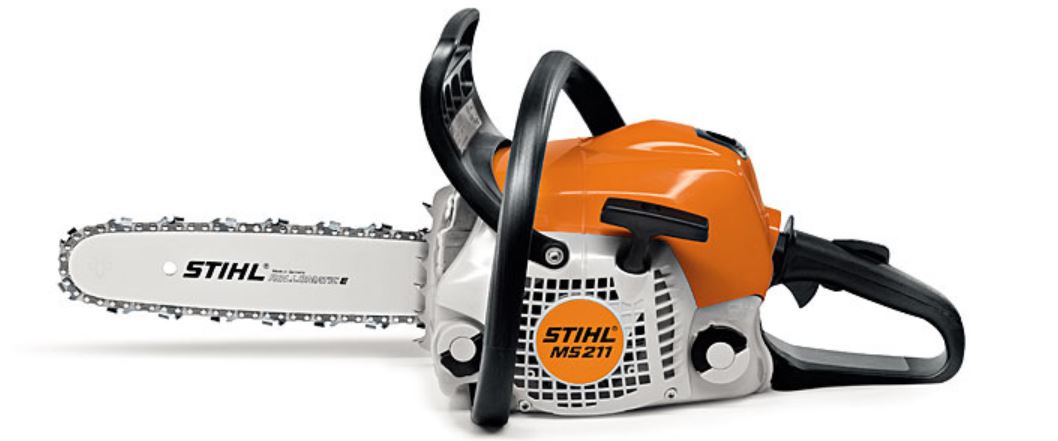 Stihl MS 211 Gas Chainsaw - 35.2cc Low Emission Engine with 16-Inch Bar - Perfect for Tree Cutting, Firewood & Landscaping