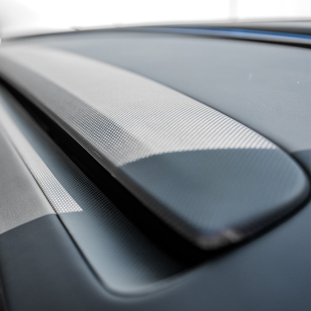 Premium Carbon Fiber Plain Weave Dashboard Trim Replacement for Tesla Model 3 Highland 2024+ | Lightweight & Durable Interior Upgrade | Perfect for Car Enthusiasts & Luxury Vehicle Customization