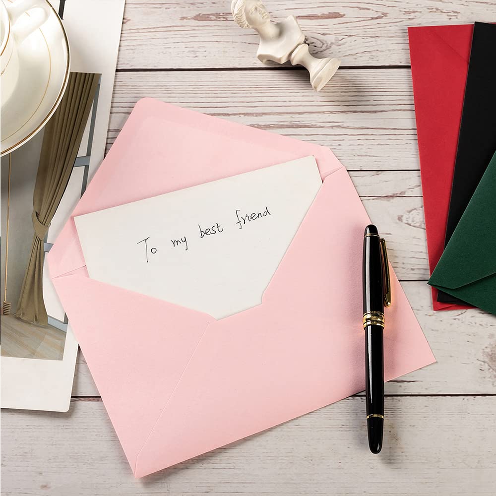 50 Pack A6 Envelopes 4x6 Inches - Perfect for Greeting Cards, Wedding Invitations, Baby Shower, Birthday Party & Photos - 6.5