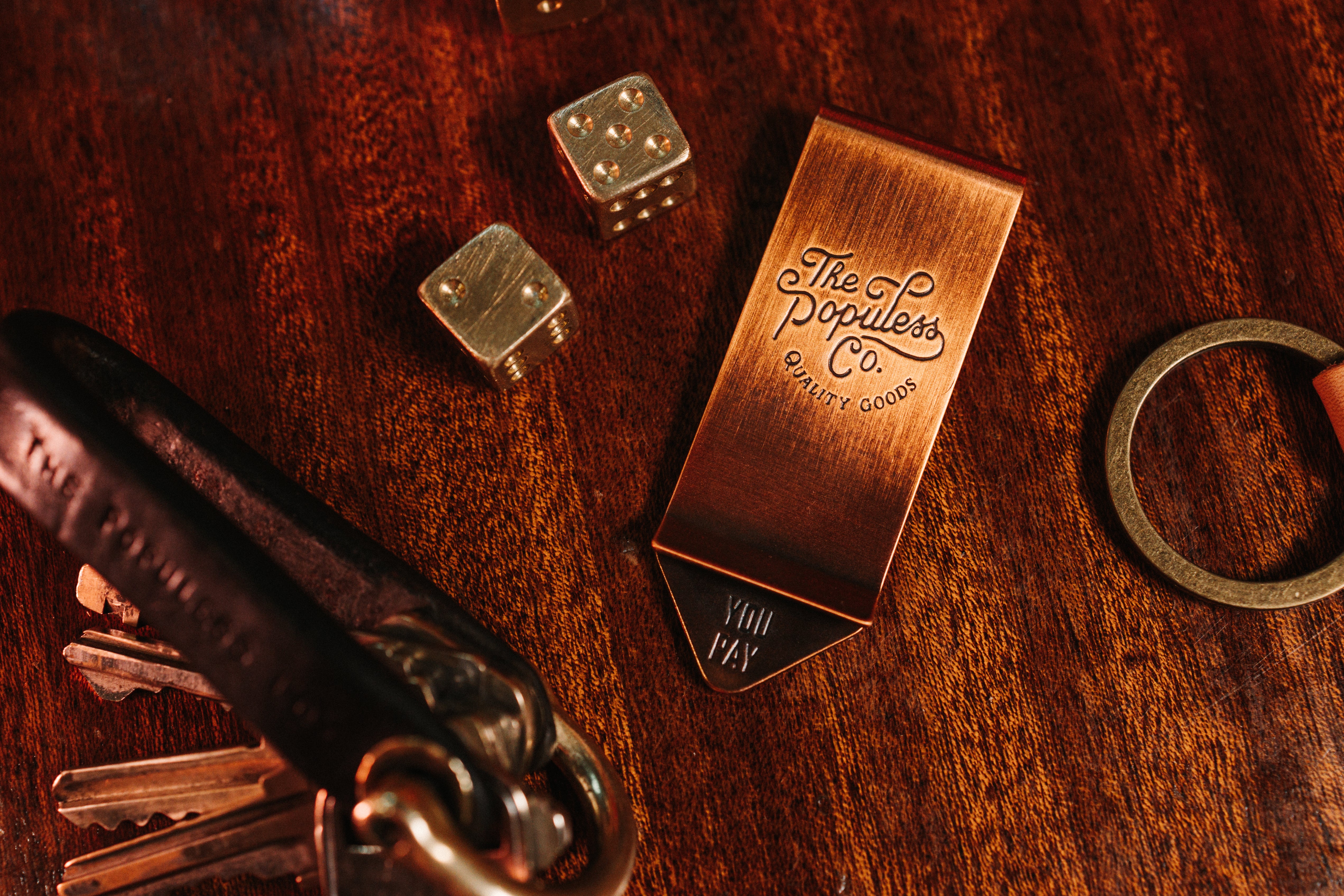 The Gambler Money Clip - Antique Copper Style for Men | Perfect for Cash, Cards & ID | Ideal for Casino Nights, Gifts & Everyday Carry