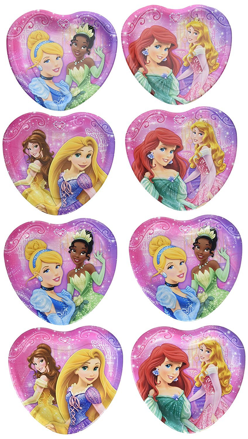 Disney Princess Party Supplies - 24 Dessert Plates & 32 Beverage Napkins Set (5-Pack) | Perfect for Birthday Parties, Baby Showers & Themed Celebrations