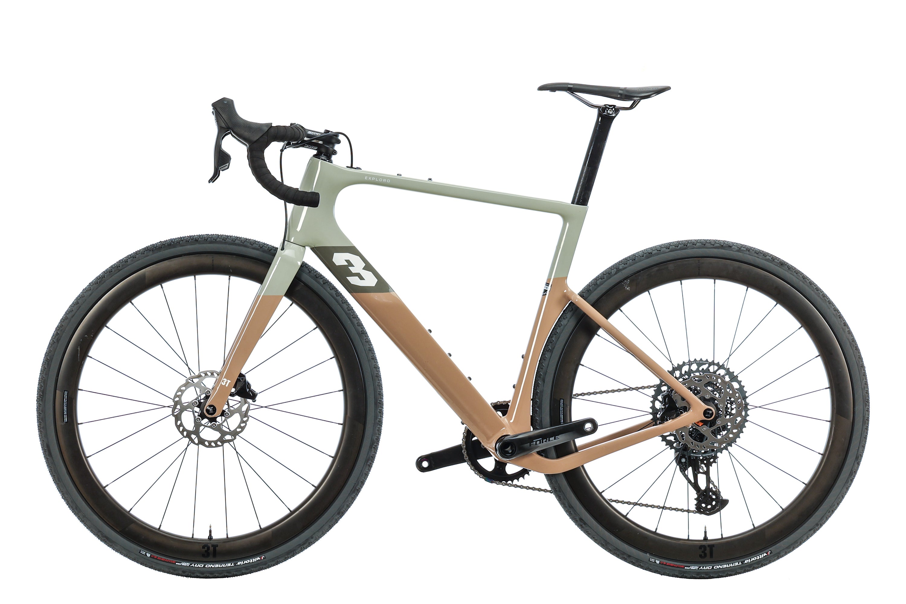 3T Exploro RaceMax Eagle AXS 1X Gravel Bike 2021 - 56cm Carbon Frame, 1x12 Drivetrain for Off-Road Adventures | Perfect for Gravel Racing, Bikepacking & All-Terrain Cycling