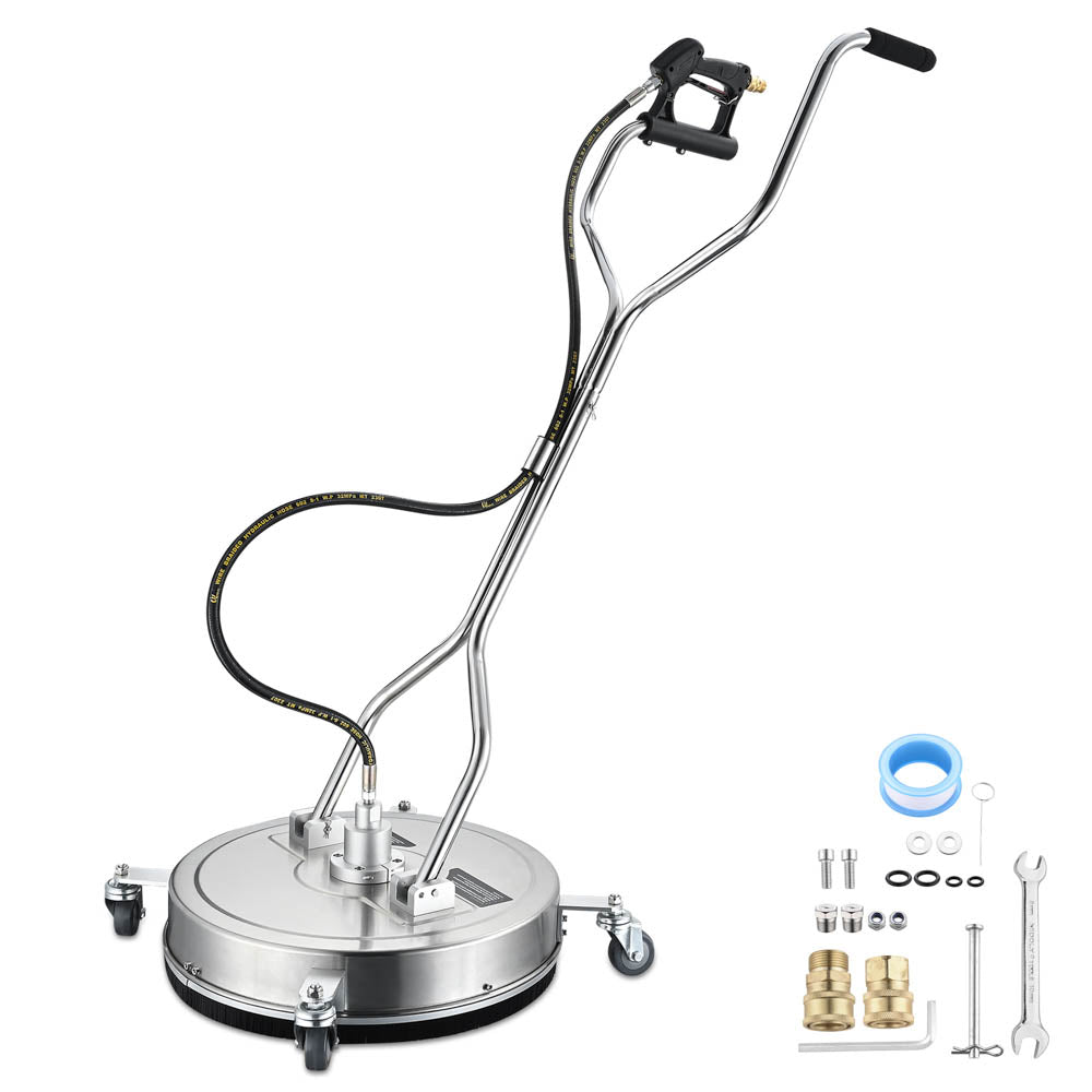 TheLAShop 20 Inch Heavy Duty Pressure Washer Scrubber - 4500 PSI High Power Dual Handle & Hose for Deep Cleaning - Perfect for Driveways, Decks, and Outdoor Surfaces