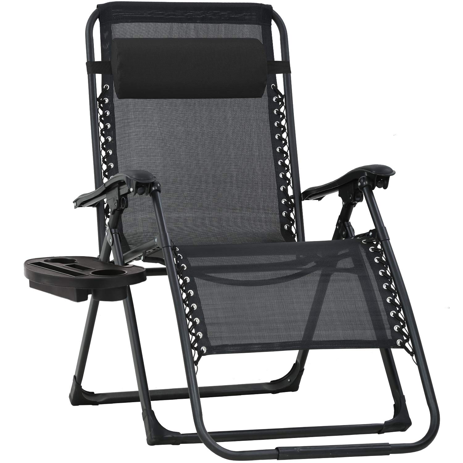 **FDW Oversized Zero Gravity Chair - Patio, Lawn & Outdoor Recliner with Cup Holder - Extra Large Anti-Gravity Lounge Chair for Poolside, Deck, Camping & Backyard Relaxation**