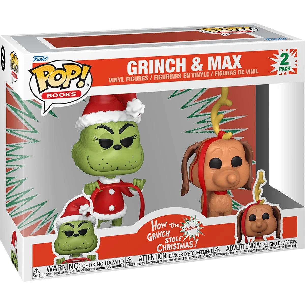 Funko Pop! Grinch and Max Vinyl Figure 2-Pack - How the Grinch Stole Christmas Collectible - Perfect for Holiday Decorations, Christmas Gifts & Pop Culture Displays