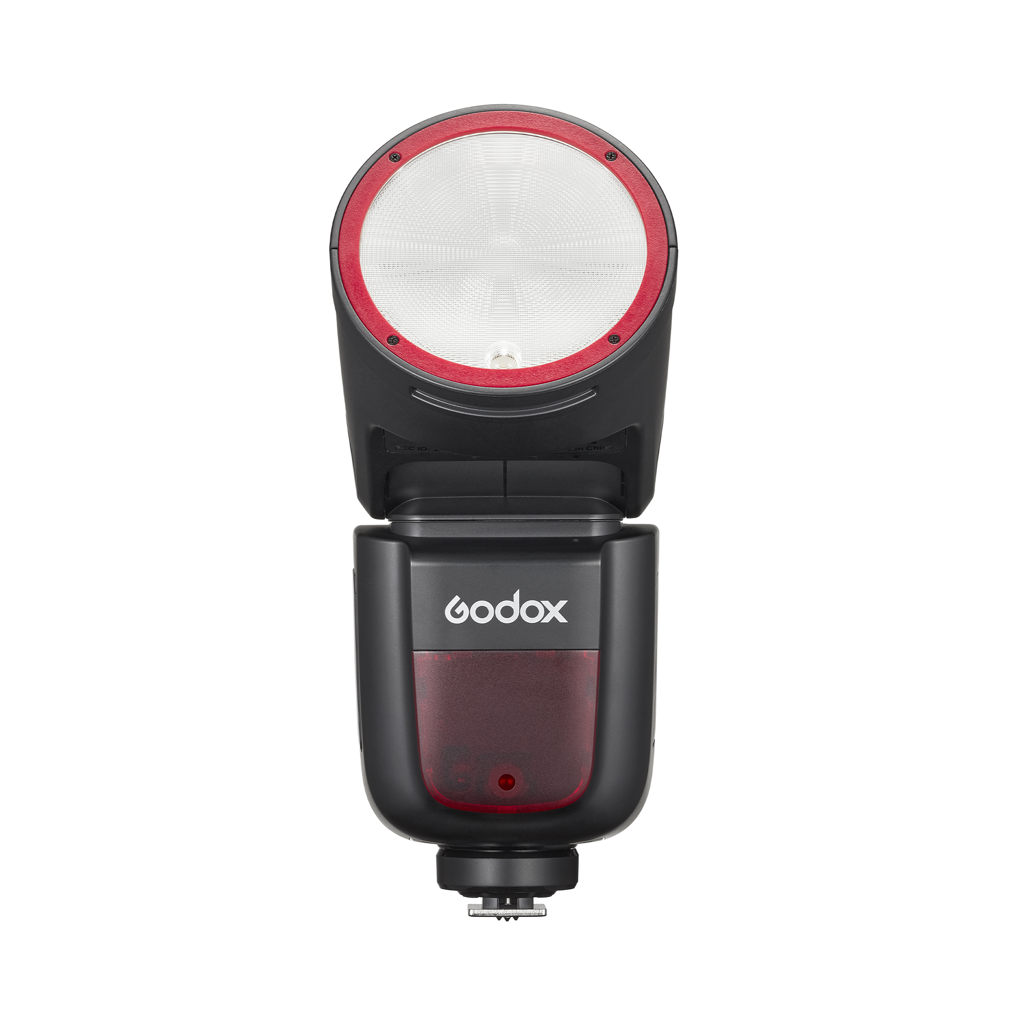 Godox V1 Flash Speedlite for Olympus & Panasonic Cameras with Red Ring - Perfect for Portrait, Wedding & Event Photography
