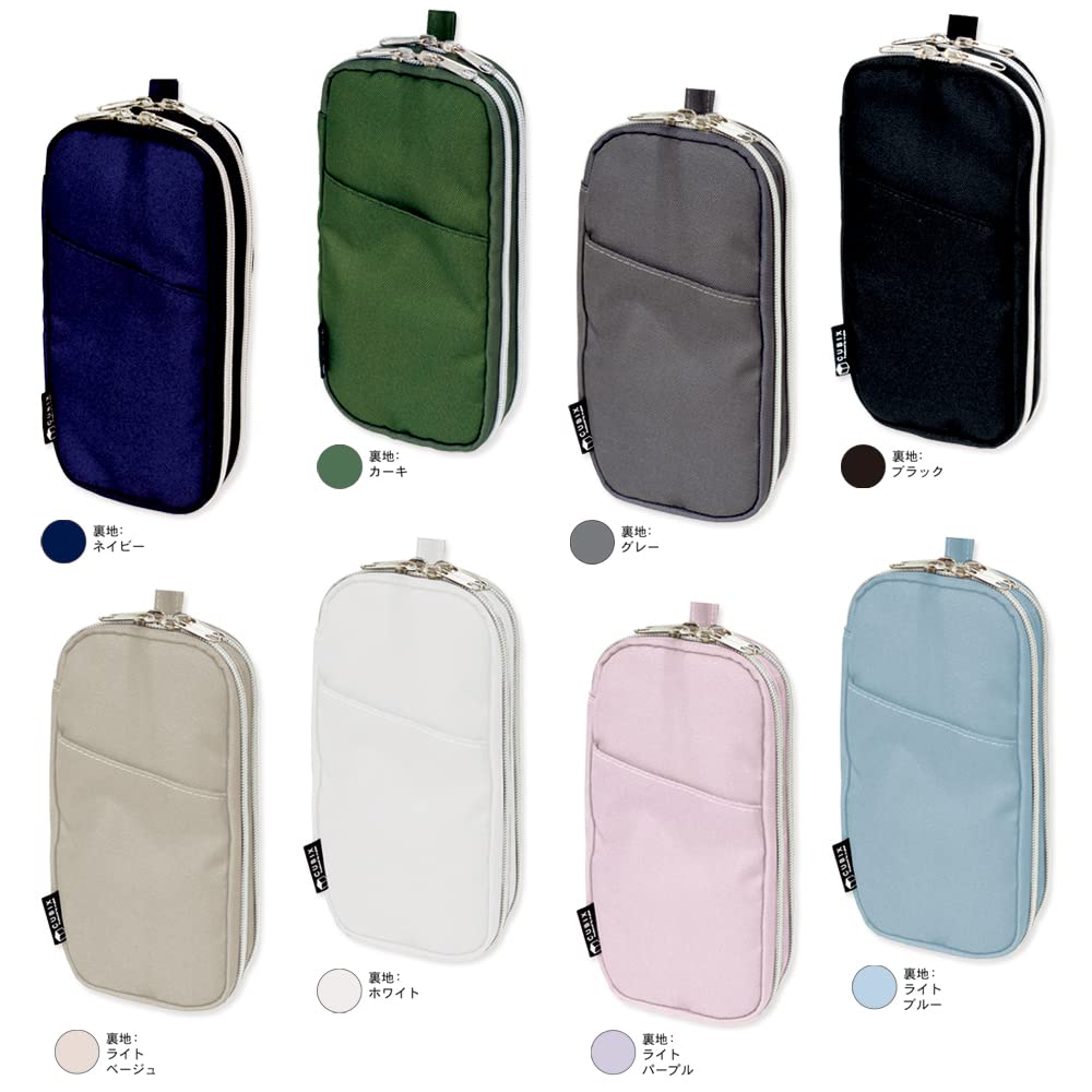 Premium Double Zipper Round Pen Case - Durable Pencil Pouch for School, Office & Travel Organization