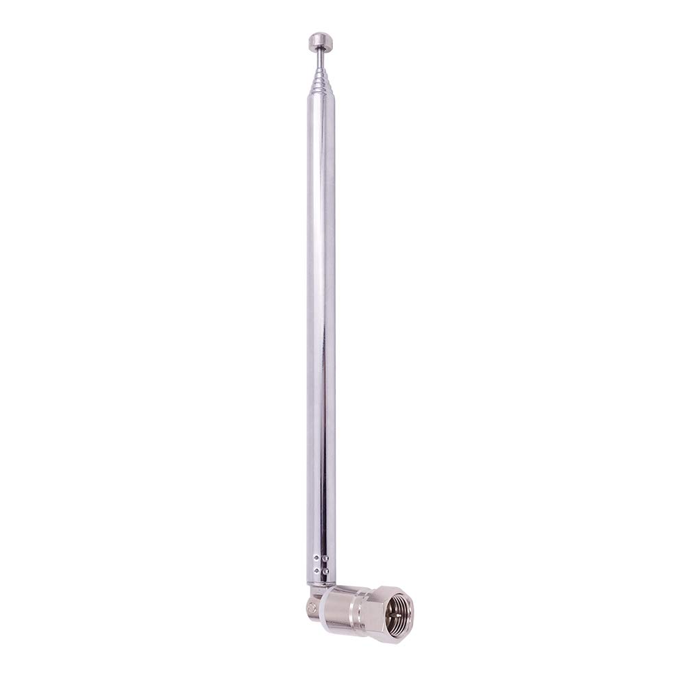 Fancasee FM Antenna Telescopic 75 Ohm Male Plug with PAL/BNC/3.5mm Adapter - Indoor Outdoor FM Radio Antenna for AV Stereo Receiver, Home Theater & Amplifier Systems - Perfect for Home Entertainment, Car Audio & DIY Projects