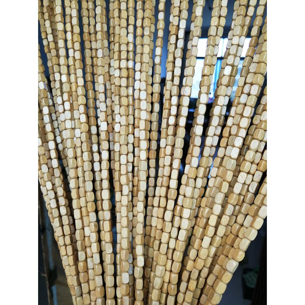CHAXIA Wooden Beaded Curtains for Doors - Handmade Boho Room Divider, Entryway Partition & Bedroom Decor in 3 Colors & Multiple Sizes (90 Strands 90x220cm) - Perfect for Living Rooms, Studios & Apartment Entrances