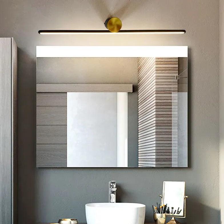 Dimmable Modern LED Bathroom Mirror Lights - Adjustable Vanity Lighting for Makeup & Shaving - Waterproof Bathroom Light Fixture with Touch Control