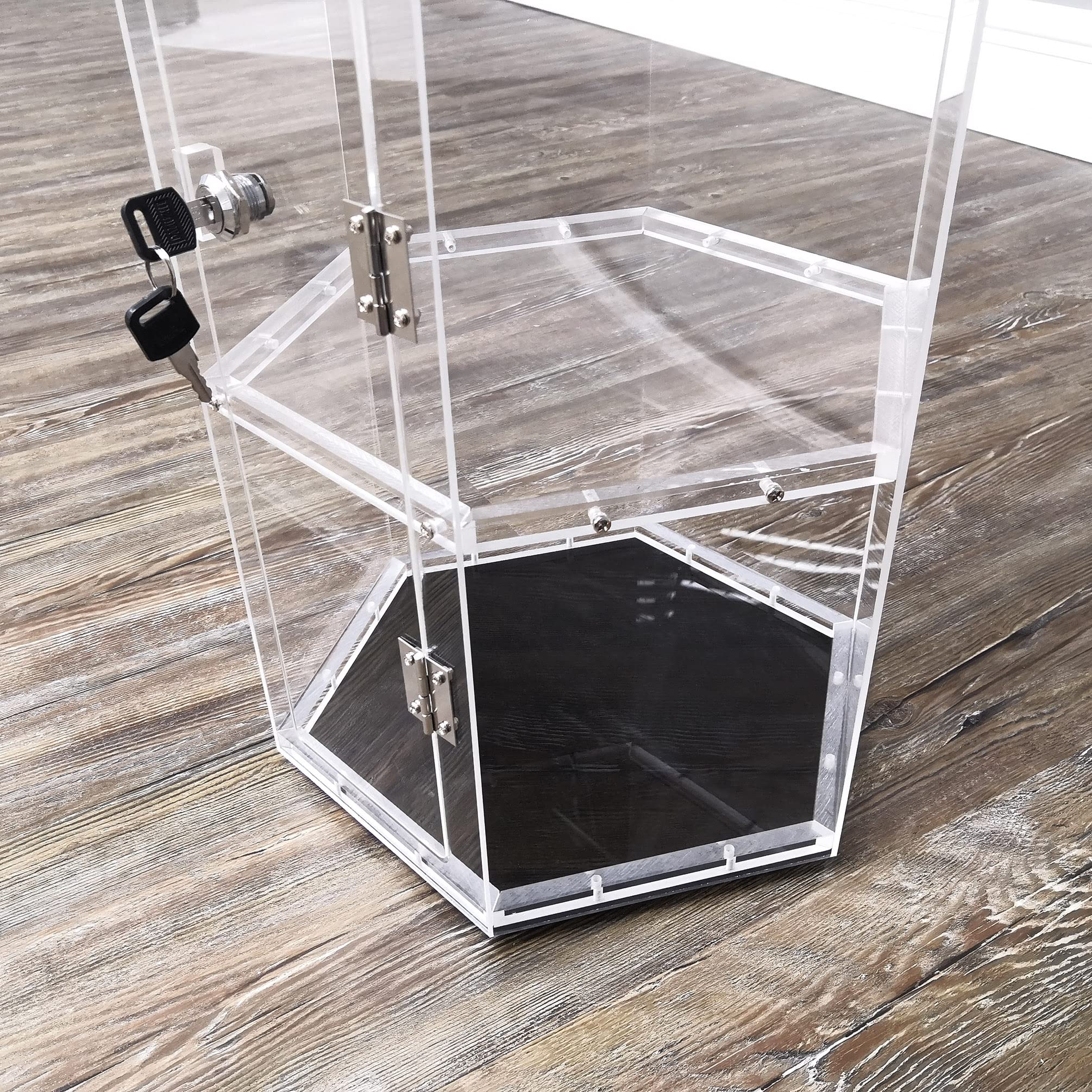 Clear Acrylic Spinning Display Case 12