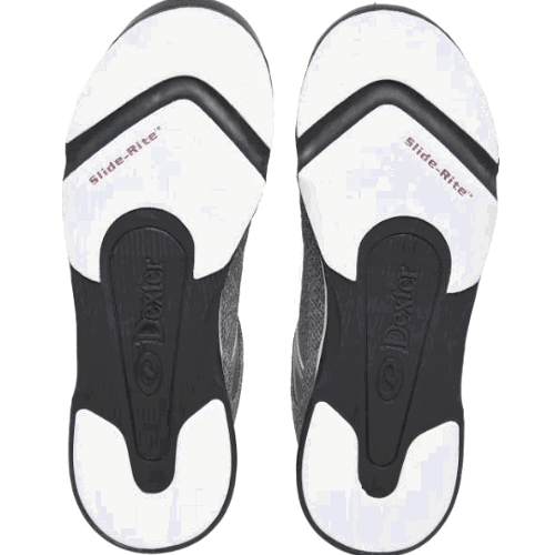 Dexter Men's Wyoming Light Grey & White Knit Bowling Shoes - Comfortable & Durable for League Play & Casual Bowling