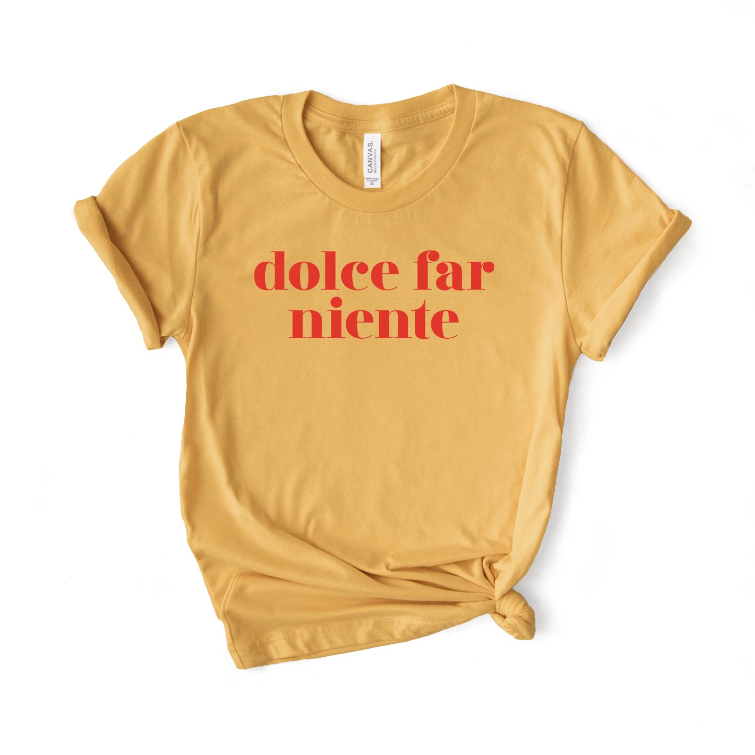 Softstyle Unisex Dolce Far Niente Italian Travel T-Shirt - Comfortable Amore & Ciao Saying Tee for Men & Women - Perfect Italy-Themed Gift for Vacation, Date Night & Casual Wear