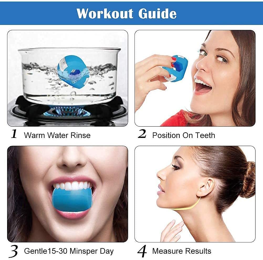 Ritmo Beauty Jaw Exerciser for Women & Men - Slim & Tone Face, Natural Face Lift, Define Jawline for a Younger & Healthier Look | Perfect for Home Workouts, Fitness Routines & Anti-Aging Skincare