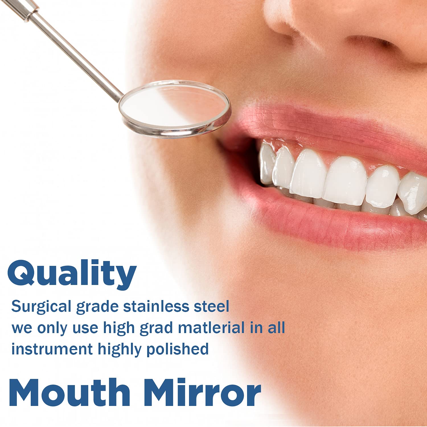 Stainless Steel Dental Mirror #5 with 6.5