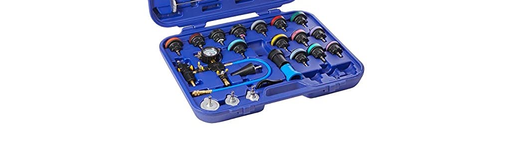 Astro Pneumatic Tool 78585 Universal Radiator Pressure Tester & Vacuum Cooling System Kit - Professional Automotive Diagnostic Tool for Leak Detection & Cooling System Maintenance