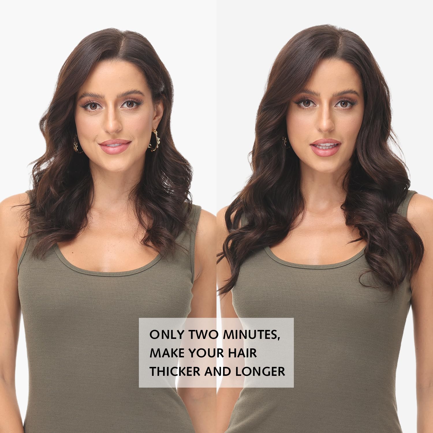 7Pcs 16Clips 10Inch 110g Rose Bud Clip-in Human Hair Extensions - Dark Blonde Natural Thick Real Human Hair for Daily Styling & Special Occasions