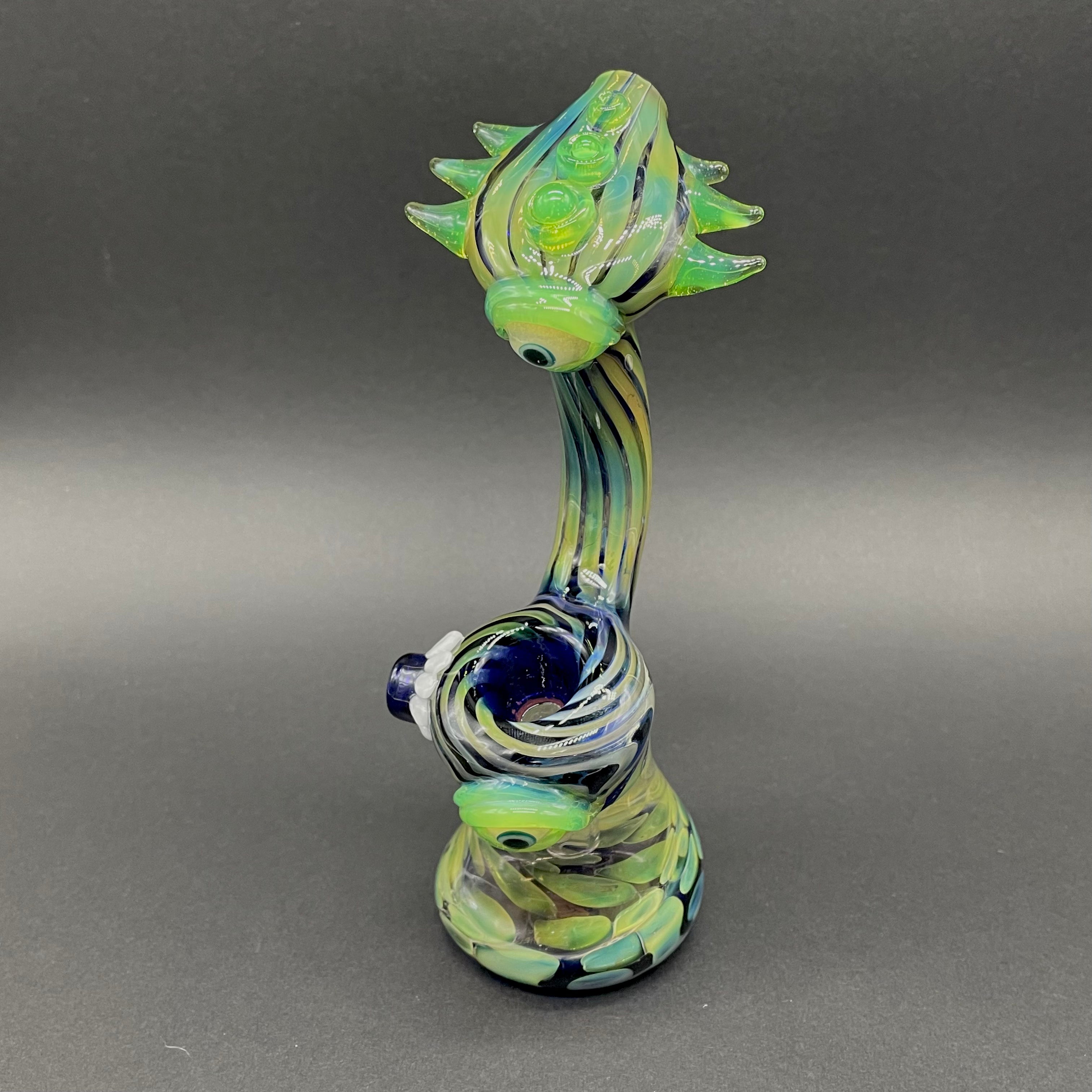 Alien Head Bubbler - Unique Glass Water Pipe for Smoking | Perfect for Home Use, Parties & Gifts