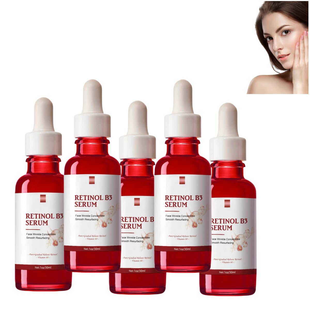 Best Retinol & Niacinamide Serum for Anti-Aging - Face Serum for Wrinkles, Fine Lines & Sun Damage Repair - Hydrating Skin Care Treatment for Day & Night Use