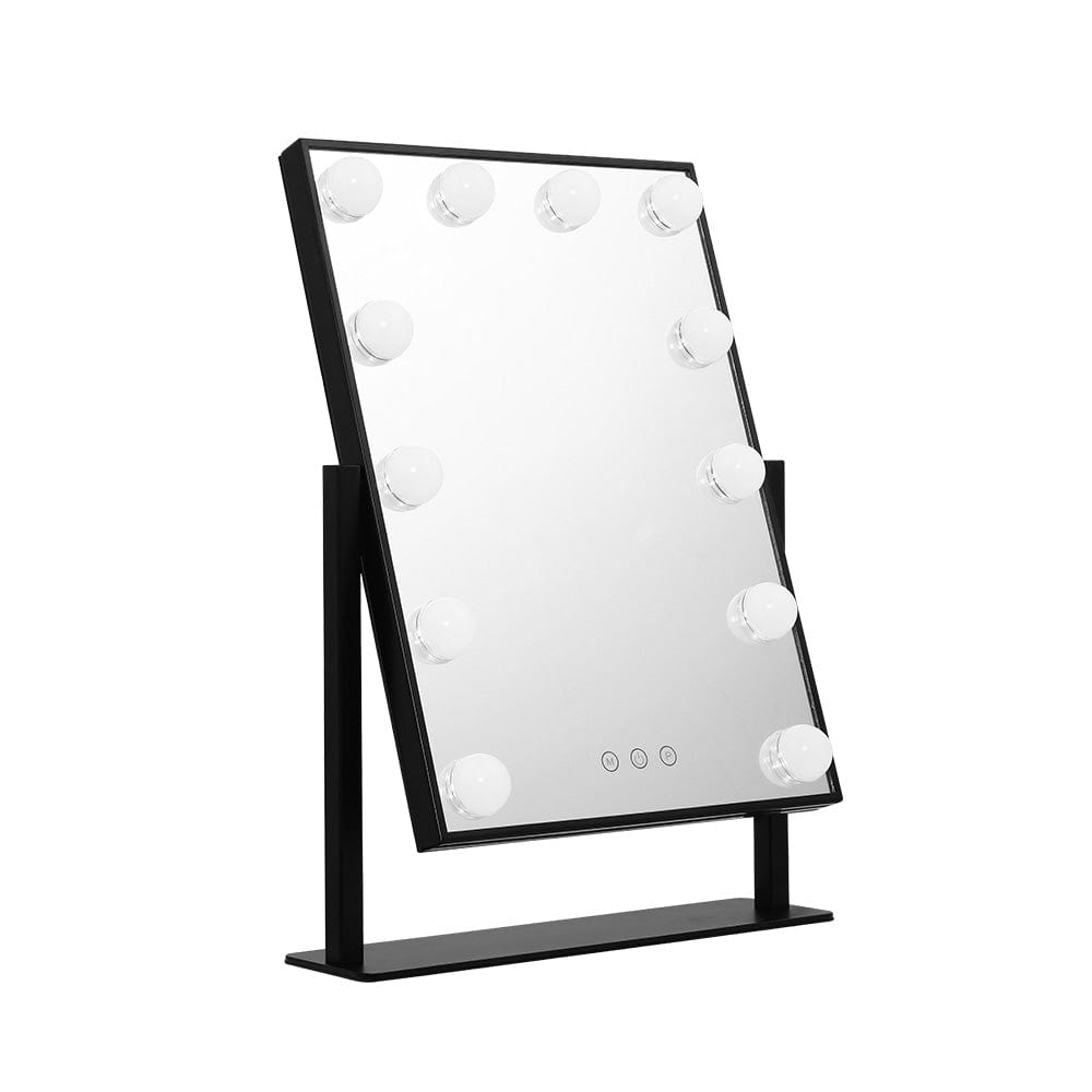 Embellir Hollywood Makeup Mirror with LED Lights - 360° Rotating Tabletop Vanity Mirror, 12 Inch - Perfect for Home Makeup, Salon, and Travel Use