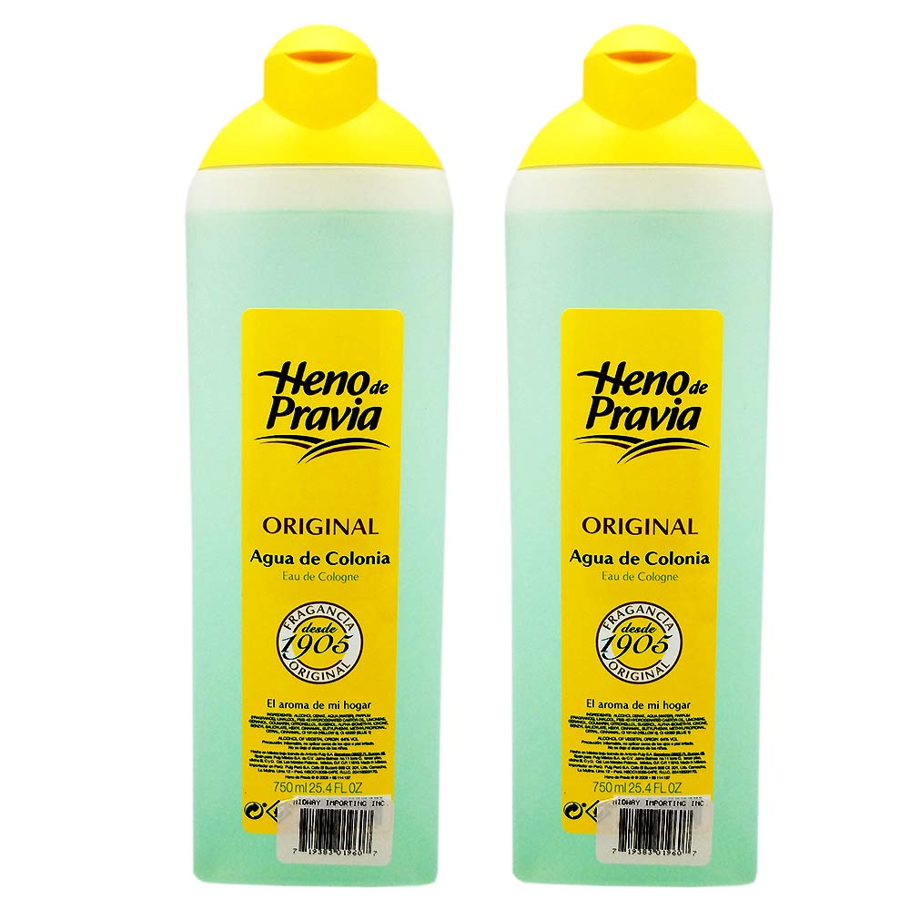 Heno De Pravia Original Eau de Cologne 22 oz (Pack of 2) - Fresh Citrus Scent for Men & Women - Perfect for Daily Use, Travel & Gifts