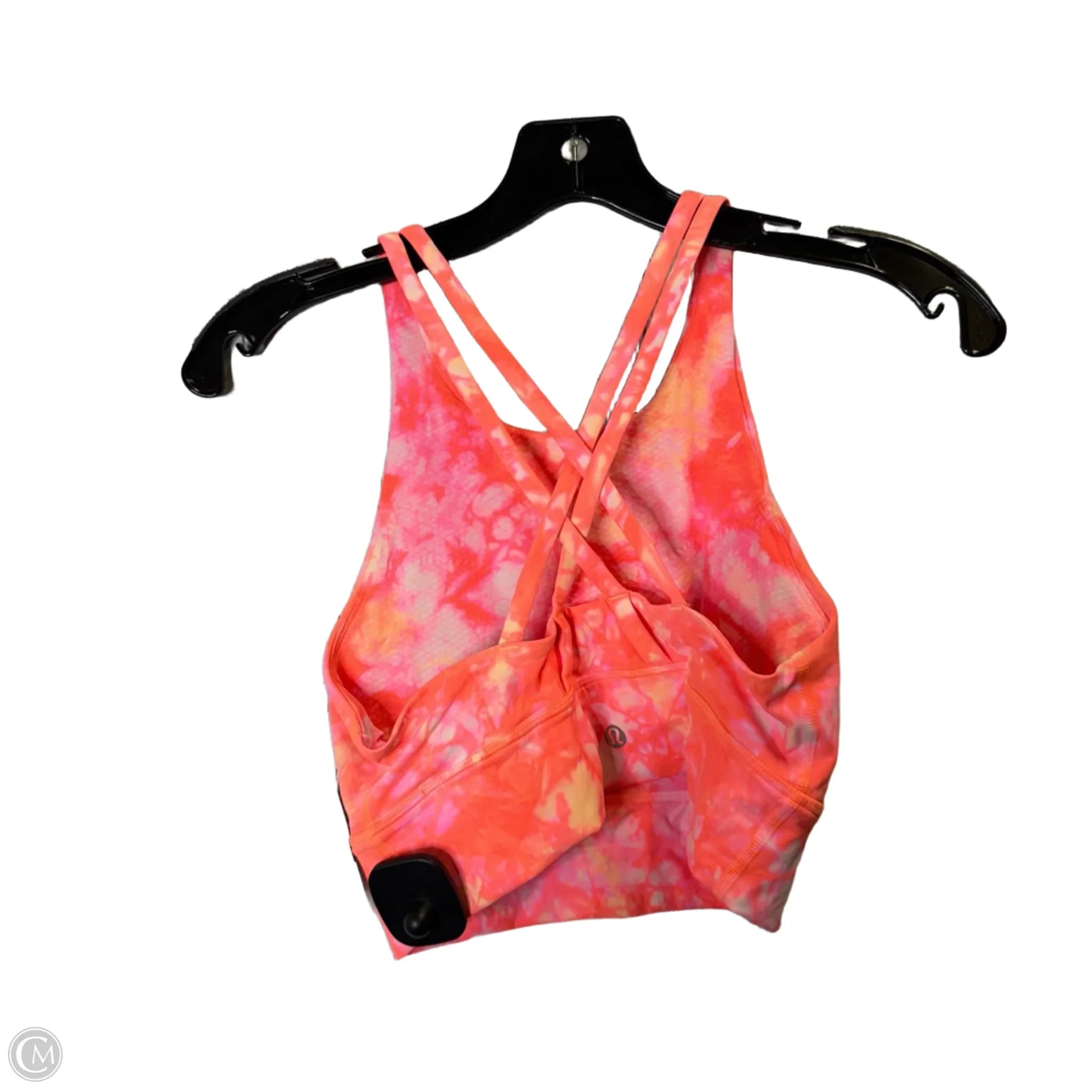 Lululemon Orange Athletic Sports Bra for Women Size 6 - High Support Workout Top for Running, Yoga & Gym
