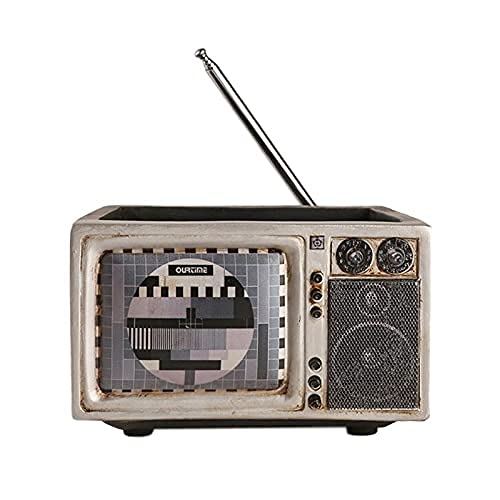 Vintage Radio & TV Shaped Succulent Flower Pots - Creative Retro Computer Walkman Design for Home & Balcony Decor (7.5