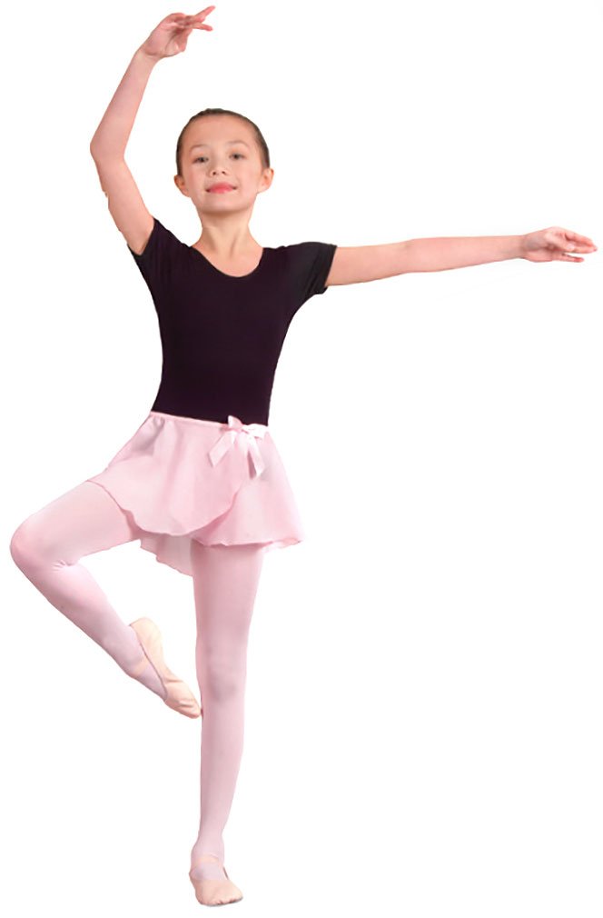 Danznmotion Girls Georgette Wrap Skirt - Flowy Summer Skirt for Teens, Elastic Waist, Lightweight & Comfortable - Perfect for Beach, Vacation, and Casual Outings