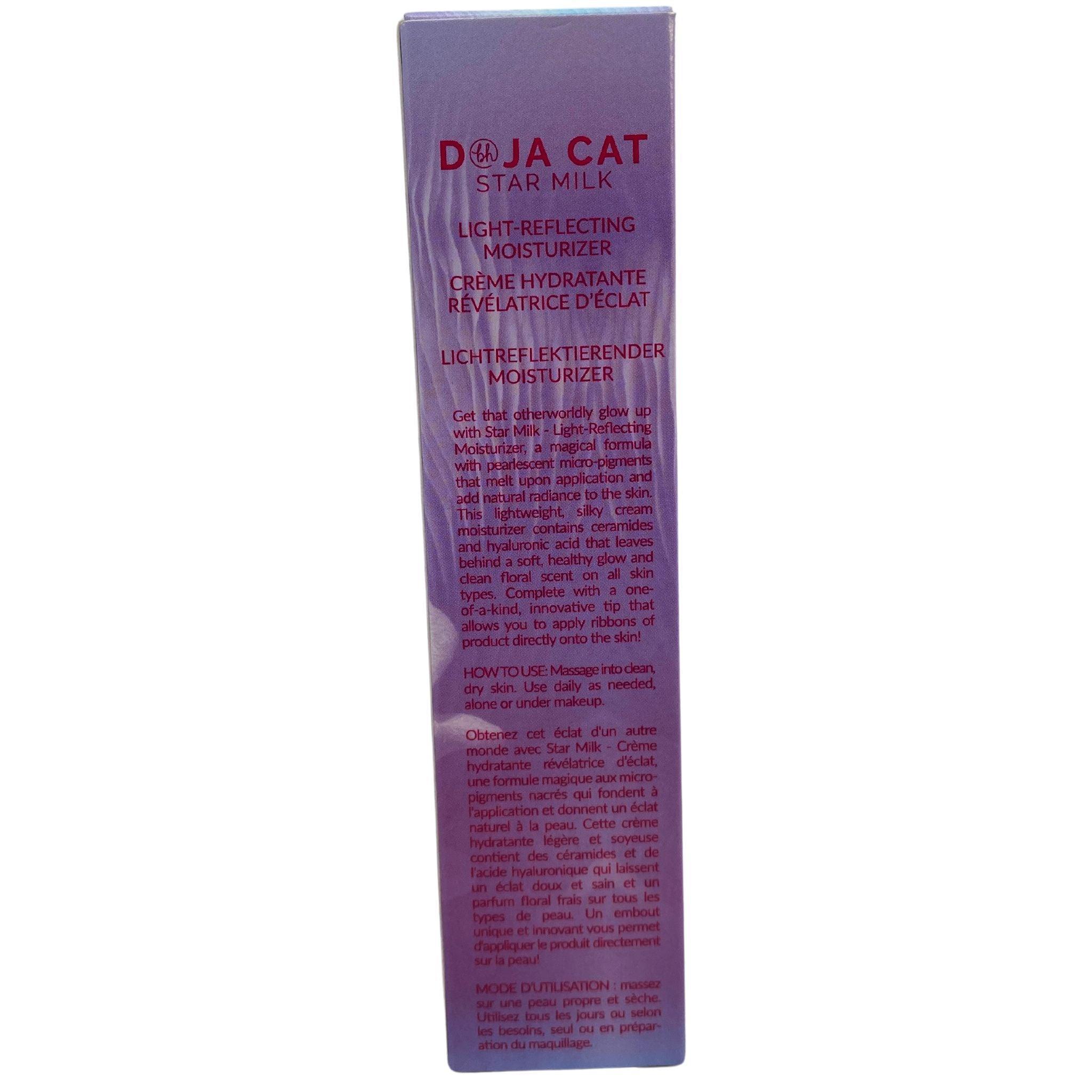 BH Cosmetics Doja Cat Star Milk Light Reflecting Moisturizer 1.6OZ (50 Pcs) - Hydrating Face Cream for Glowing Skin, Perfect for Daily Makeup Base & Night Skincare Routine