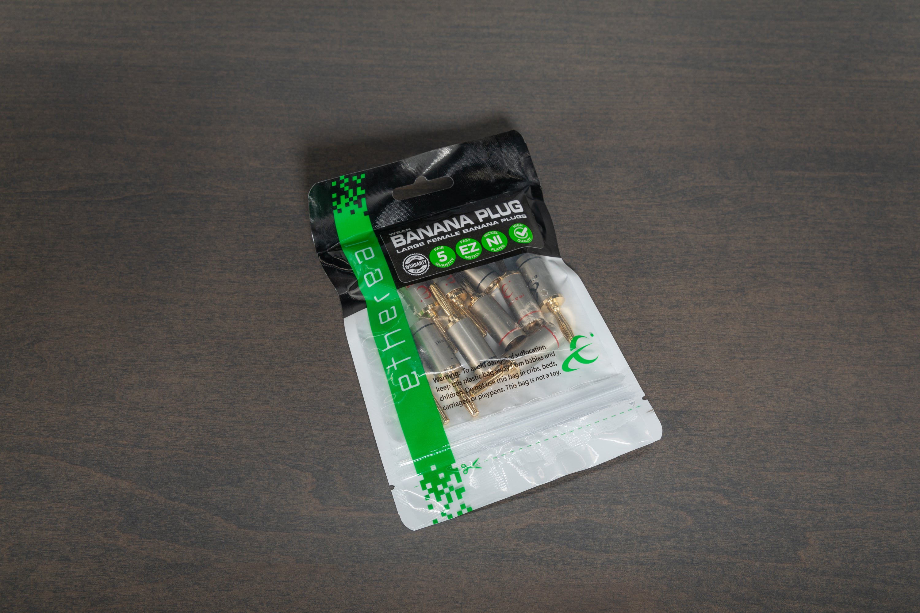 10 Pack Large Banana Plugs with Female Connectors - Perfect for Speaker Wires, Test Leads & DIY Electronics Projects