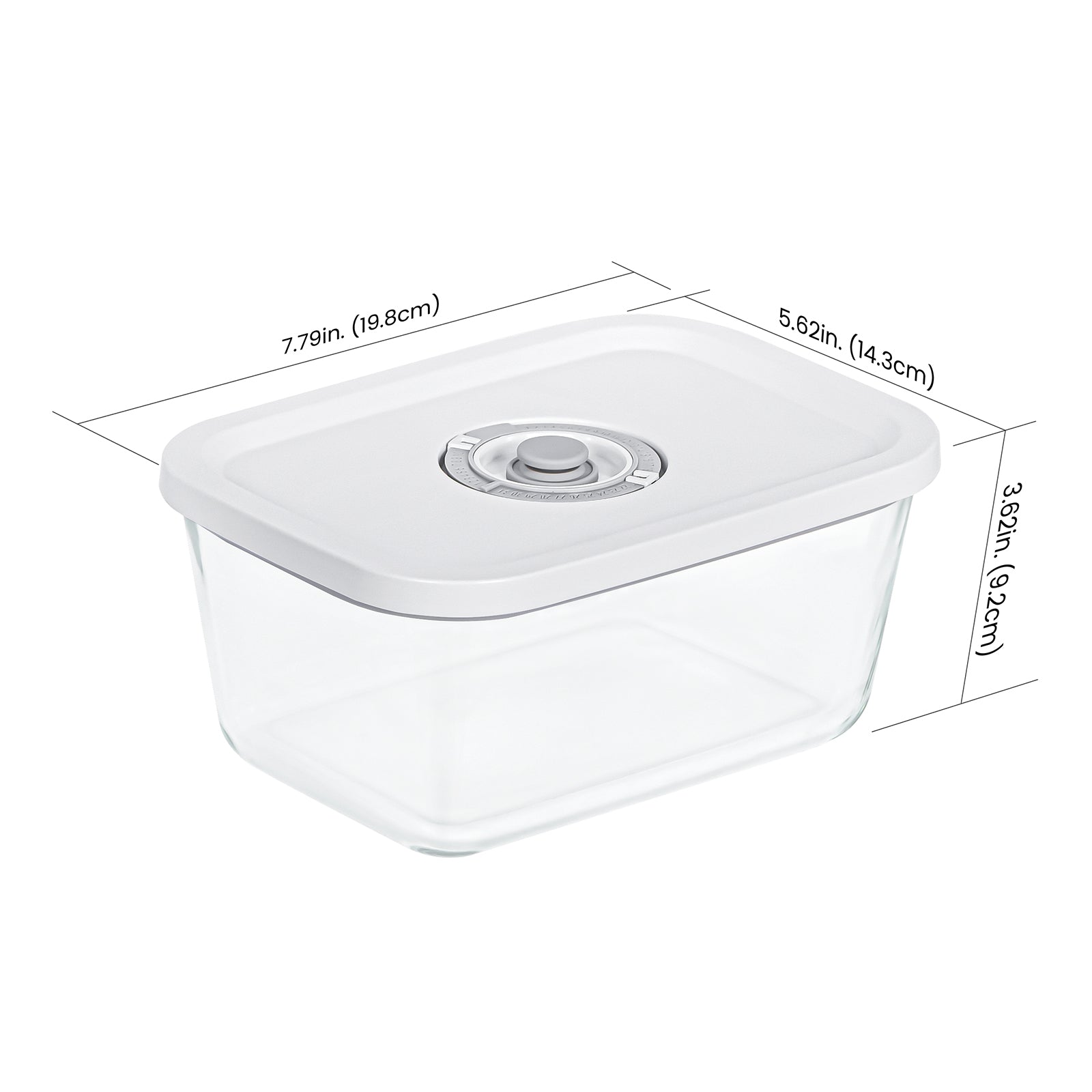 Airtight Glass Food Storage Container Set - BPA-Free, Dishwasher Safe, Ideal for Meal Prep, Pantry Organization & Leftovers Preservation | AX002S Model