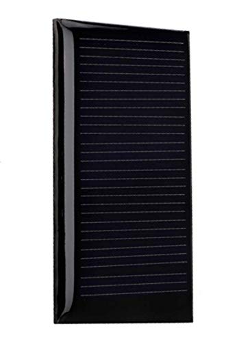 AMX Solar 5V 30mA 53x30mm Micro Mini Solar Panel Cells for DIY Projects, Toys, Classrooms & Labs - Perfect for Solar Charging 3.6V Devices, Science Experiments & Educational Activities