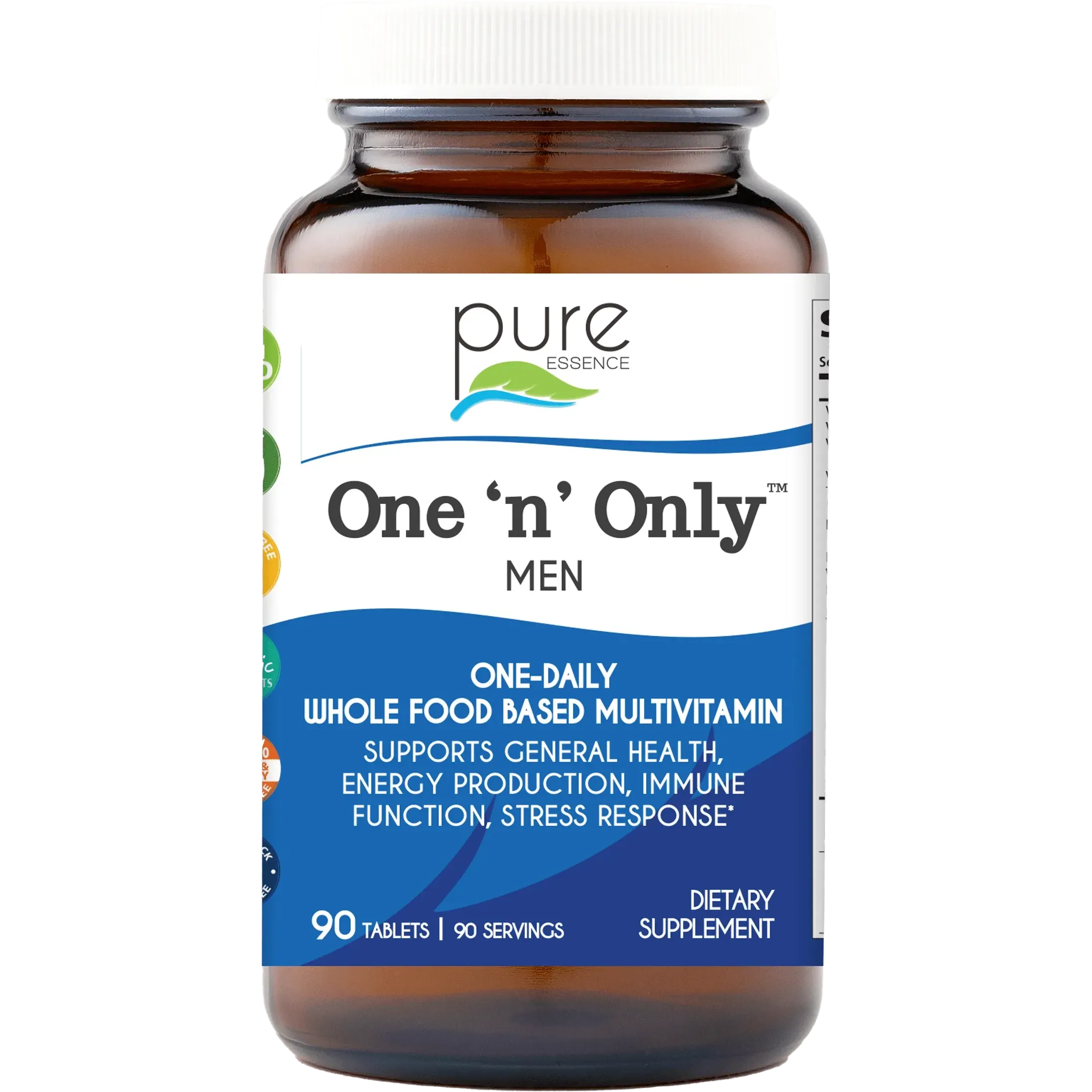 Pure Essence One 'n' Only Men's Multivitamin Supplement - Boost Energy, Immunity & Vitality for Active Lifestyles | Gym, Work & Daily Wellness