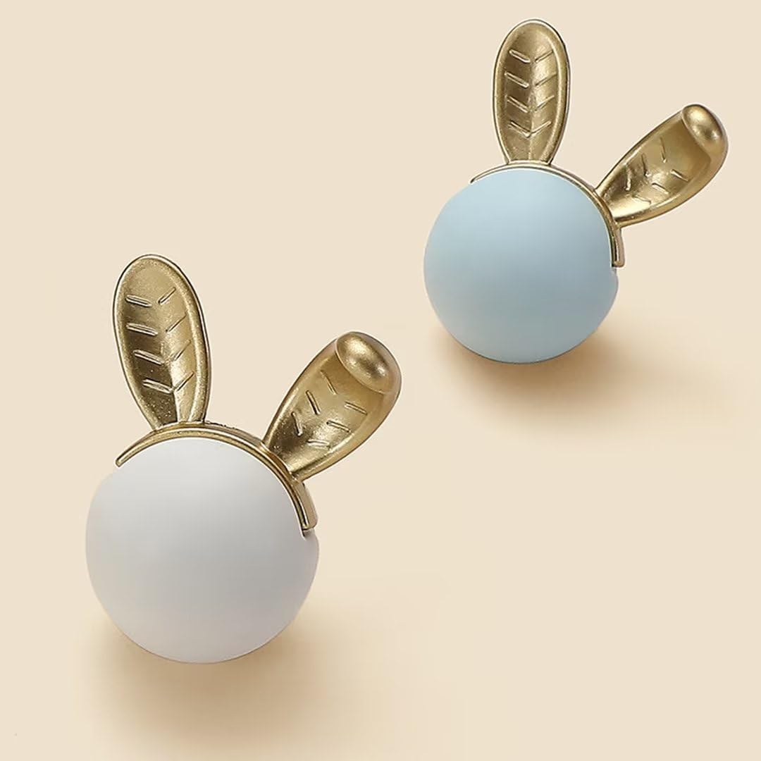 8 Pack Ceramic Drawer Knobs - Single Hole Cabinet Handles for Dresser, Closet & Kids Furniture - Cute Animal Shaped Pulls for Children's Room & Nursery Decor (White) - Perfect for DIY Home Improvement & Furniture Upgrades
